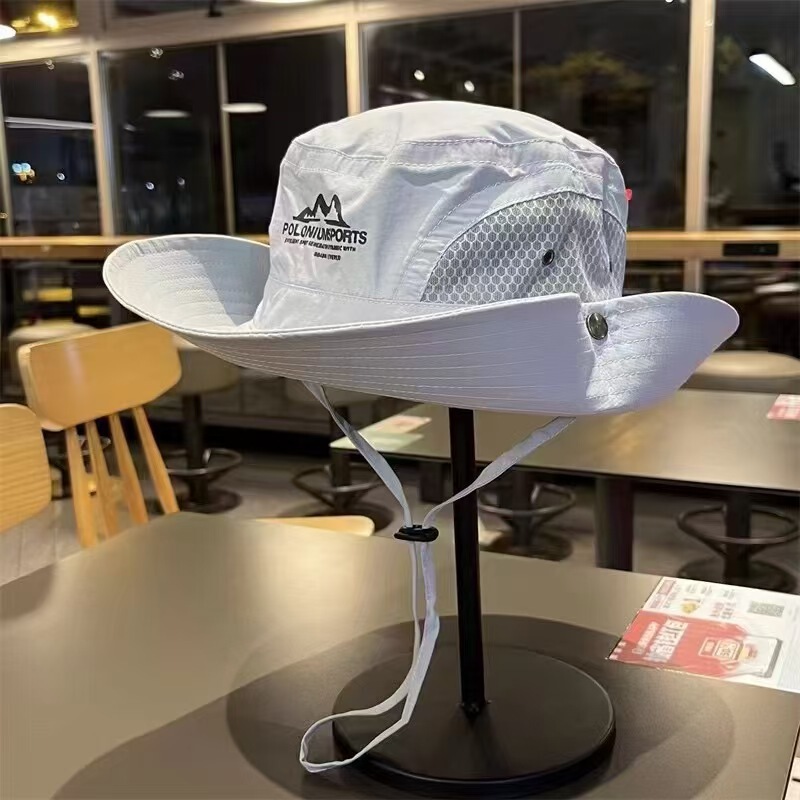 マウンテンキャンプメンズサマーサンハットハイキング日焼け止め屋外登山抗紫外線女性漁師帽子釣り帽子|undefined