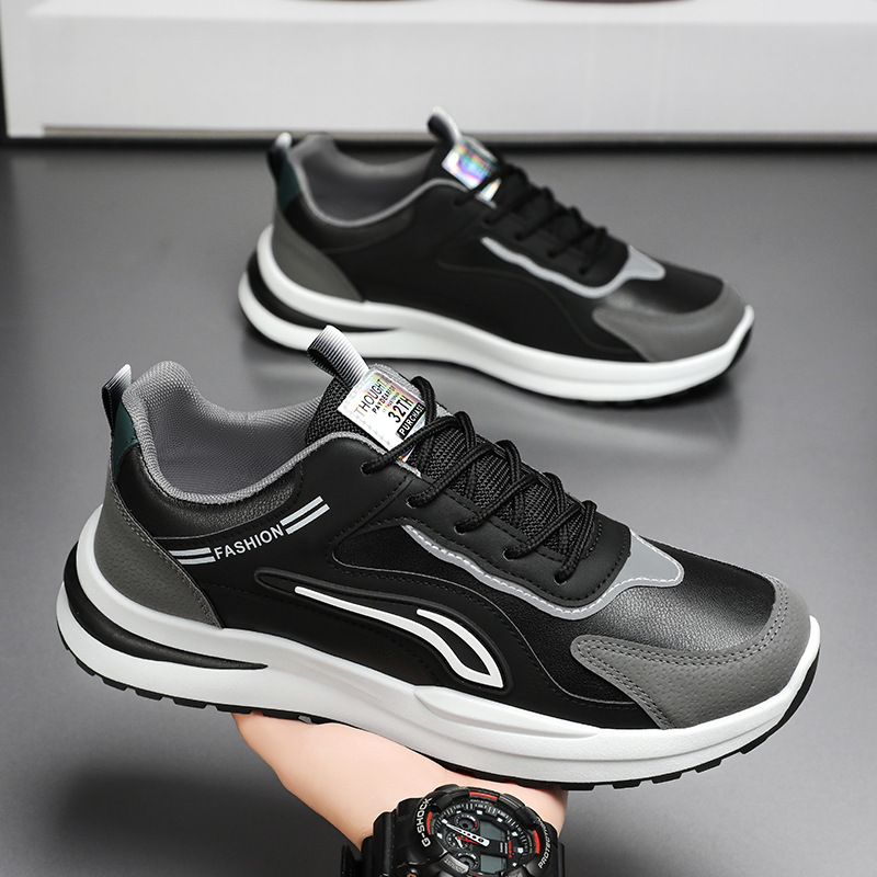2025 zapatos de invierno para hombres nuevos zapatos deportivos transpirables de moda para hombres con suela gruesa antideslizante zapatos de skate casuales zapatos de papá