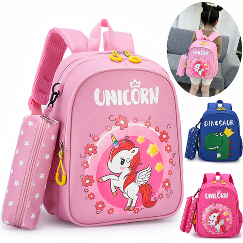 New Arrival Foreign Trade Unicorn Kids' Backpack for Boys and Girls, 3-7 Years Old – Cute Cartoon Dinosaur Design, Perfect for Kindergarten