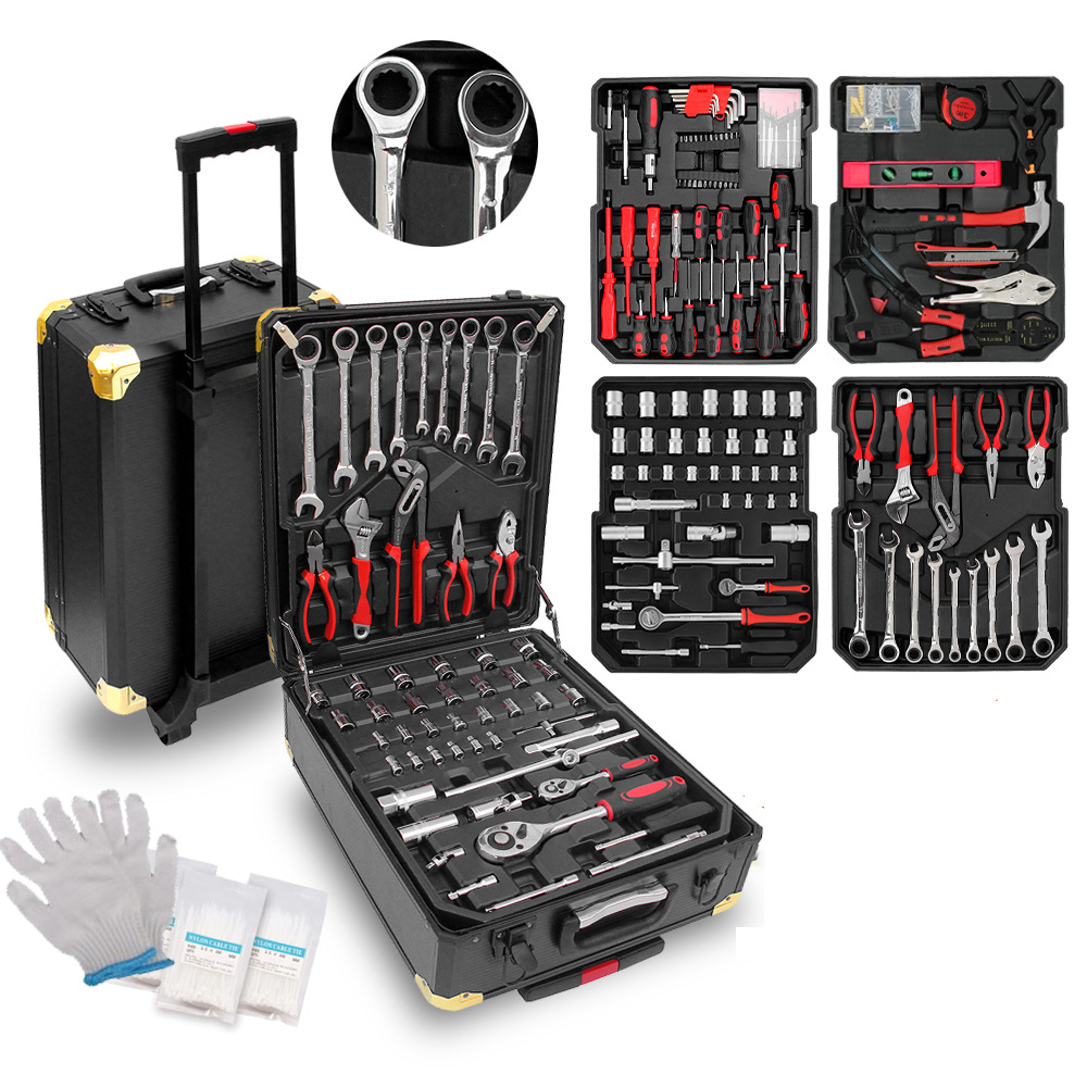 699件拉杆箱工具套装带棘轮扳手