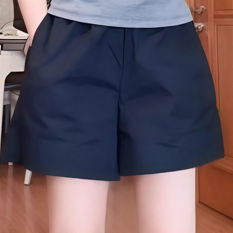 Plus-size ice silk quick-dry sun-protective women's summer thin loose slimming wide-leg shorts sports pants Plus-size ice silk quick-dry sun-protective women's summer thin loose slimming wide-leg shorts sports pants