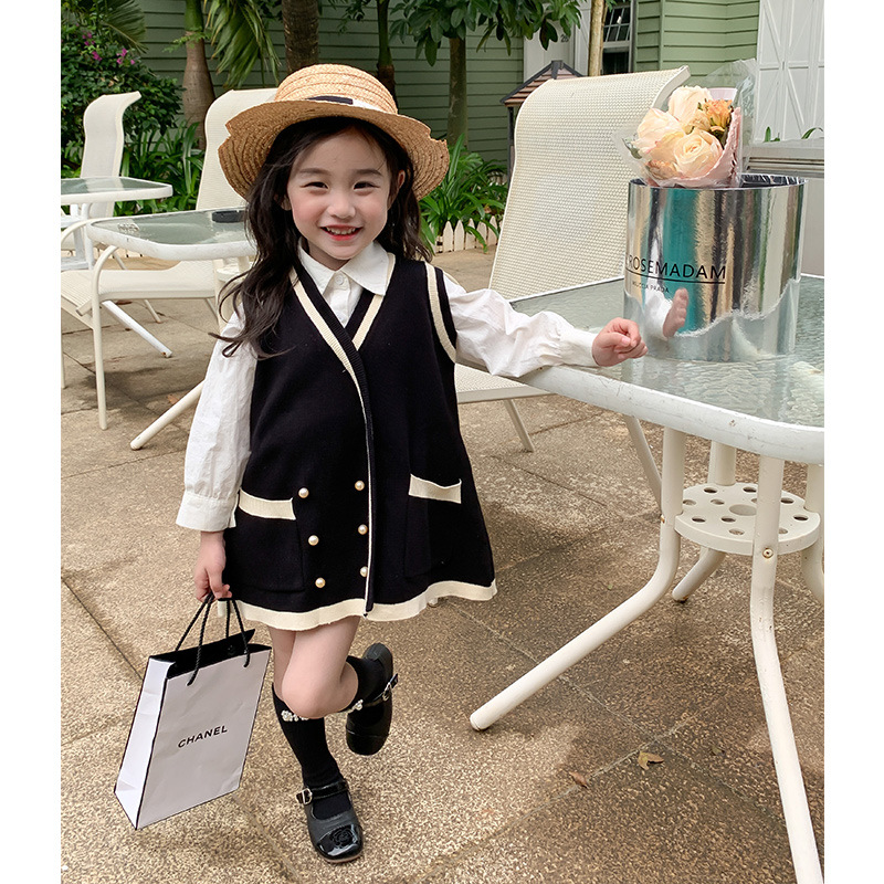 Gilet di lana per ragazze primavera e maglieria per bambini alla moda 2023, piccola giacca profumata, abbigliamento autunnale per bambini_voghion.com