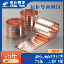 锂电池银铜复合带 多层铝钢复合板带 银铜/铝镍复合带加工