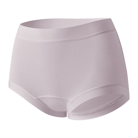 Solid Color Underwear for Women, Large Size, High Waist, Tummy Control, Antibacterial Crotch, Girl's Nude Feeling, Simple, Breathable, Butt Lifting, Seamless Underwear for Women