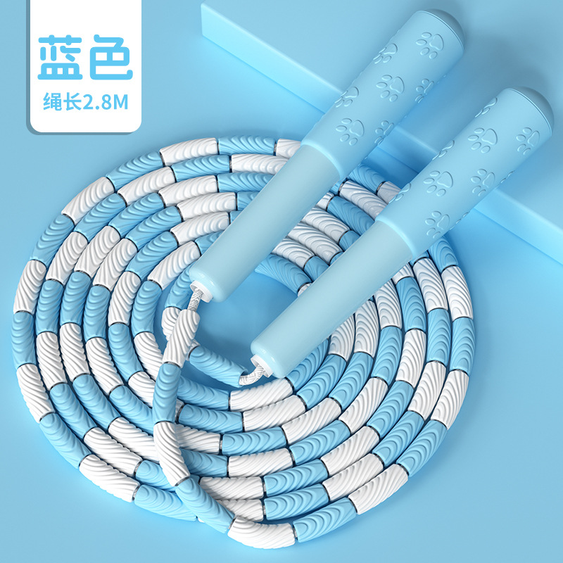 Garra de gato antideslizante para niños cuerda de salto de bambú para estudiantes de secundaria secundaria examen cuerda de competencia de ejercicios de acondicionamiento físico cuerda no juega cuerda de salto