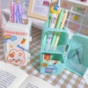 Cartoon cute capacious pens holder, table fashionable storage system, universal pencil case
