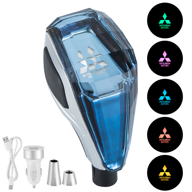 Accesorios de automóviles para Toyota Mazda Mitsubishi Crystal Gear Handle Head Head Lighting Gear Head image 8