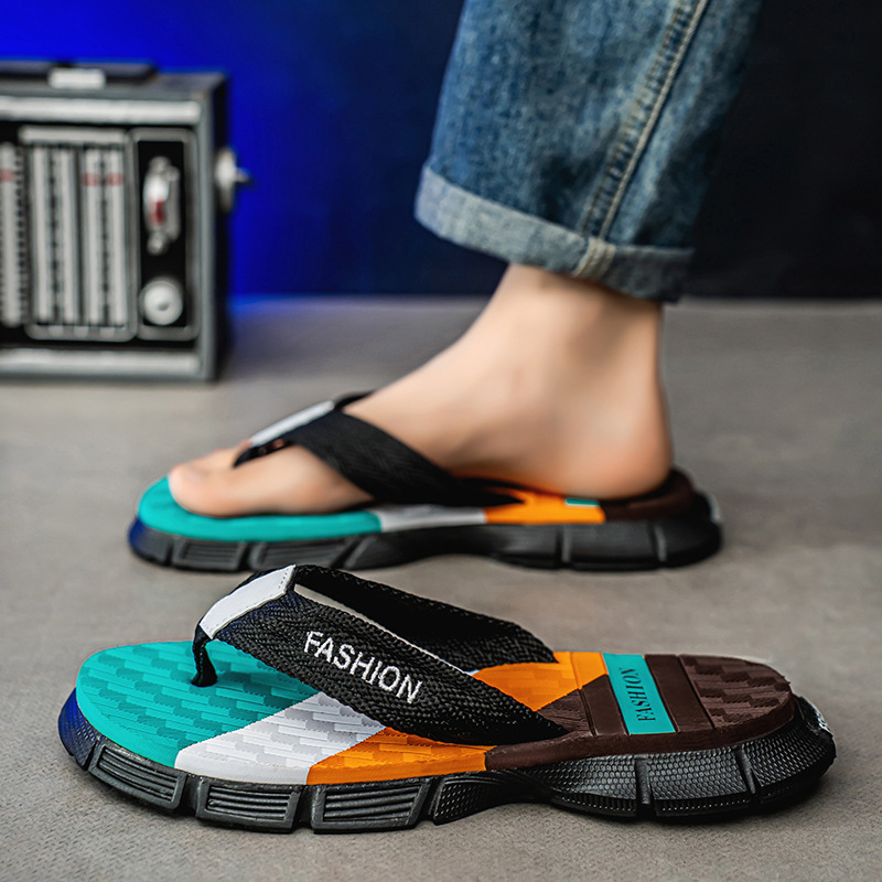 Zapatillas de flip flop para hombres coreanos cómodas zapatillas de plantilla para hombres zapatos de playa transfronterizos vietnamitas flip flops