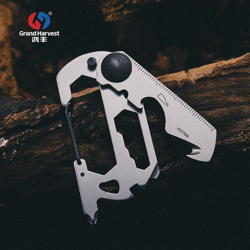 Fine stainless steel emergency EDC gadget mini outdoor multi-functional combination tool portable portable keychain Fine stainless steel emergency EDC gadget mini outdoor multi-functional combination tool portable portable keychain