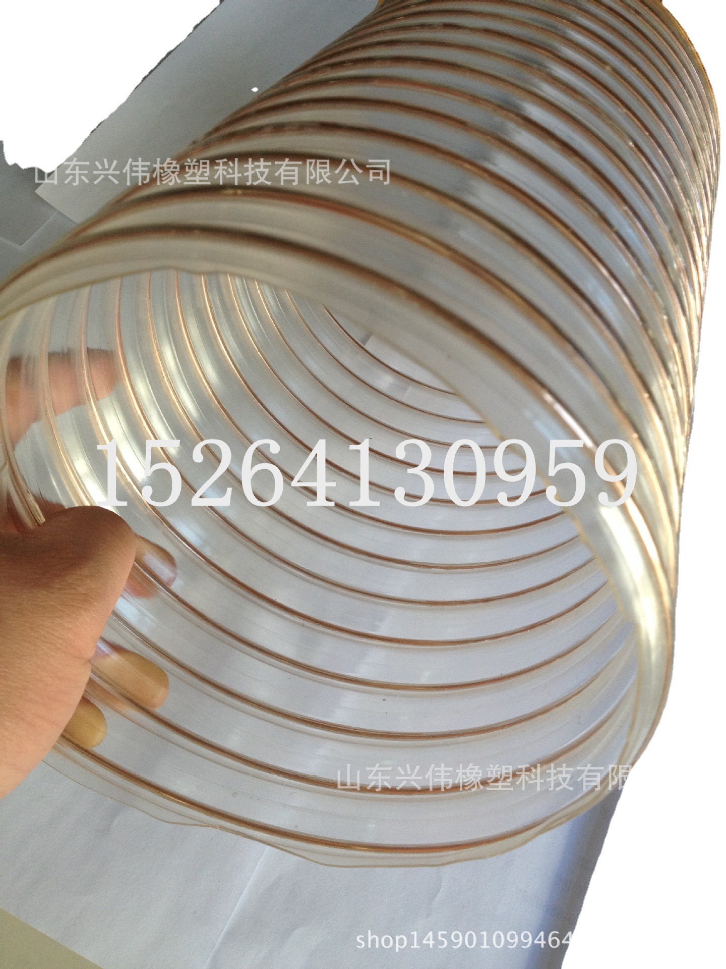 塑料通风管PU钢丝伸缩管PU抗磨损钢丝软管100mm110mm120mm140mm