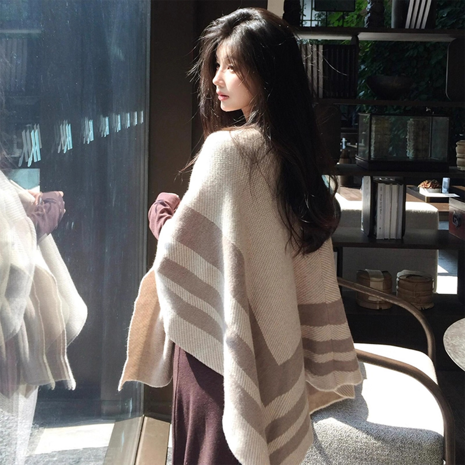 Chal de moda para mujer para exterior otoño primavera capa_voghion.com