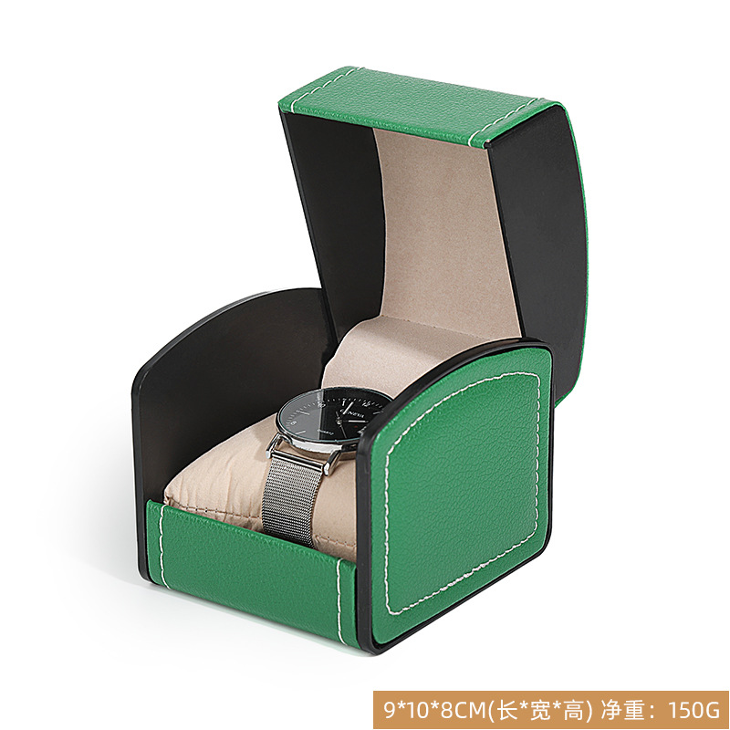 녹색 곡선 시계 상자