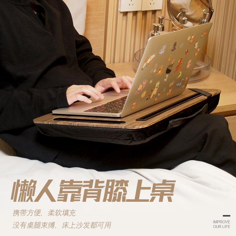 Table, Laptop Table, Dormitory Bedroom Bed Desk, Portable Desktop Height-Increasing Pad, Lazy Table for Home Use