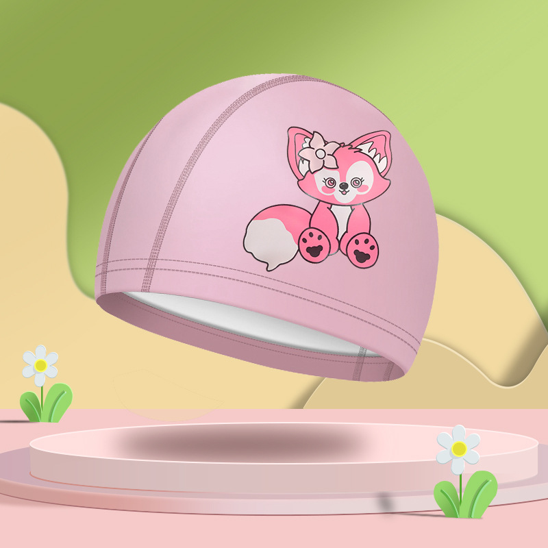 Pink squirrel (PU children's swimming cap)