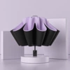 【Hand Open】8-Bone Thickened Rod Umbrella-Shallow Purple