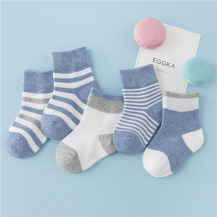 Zhuji calcetines para niños primavera y otoño invierno calcetines de algodón sólido para niños y niñas calcetines para bebés recién nacidos al por mayor