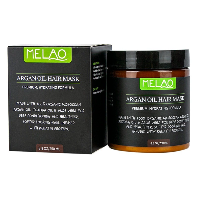 MELAO трансграничная маска для ухода за волосами 250 мл Уход за волосами мягкость улучшает завивание аргановая маска для волос с марокканским маслом