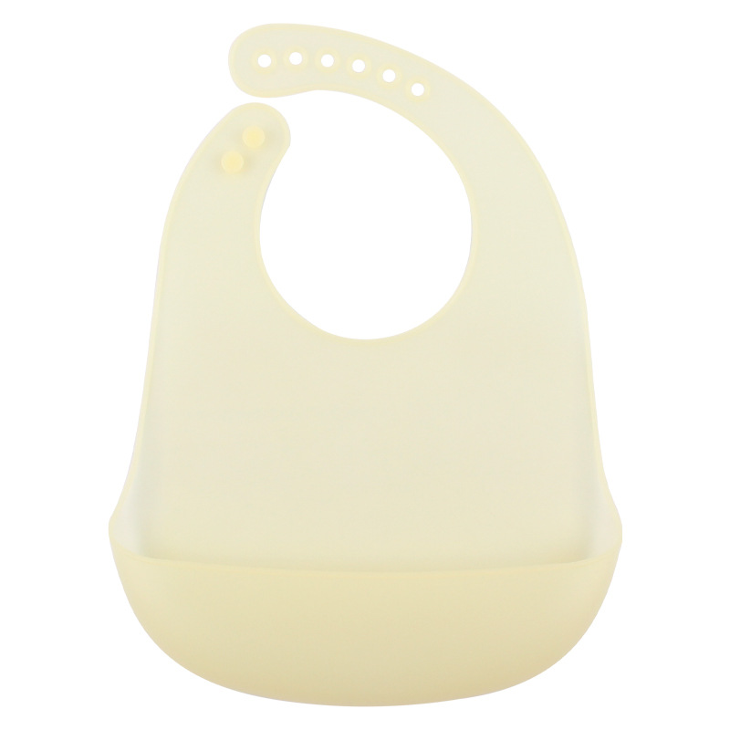 Nuevo bebé babero de silicona ultra-delgado babero impermeable resistente a las manchas bebé babero