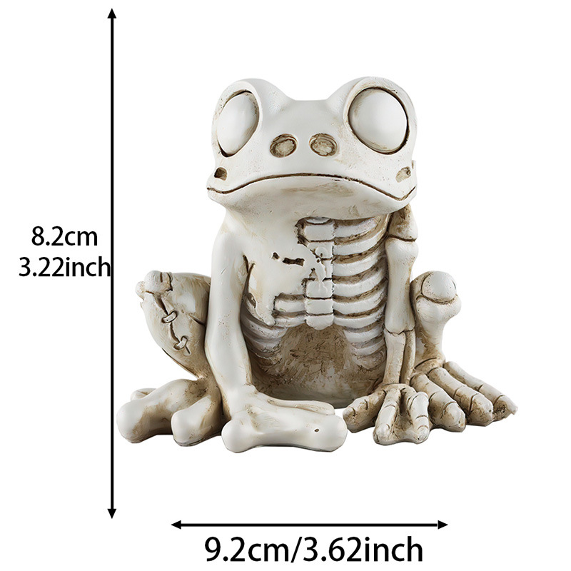  New Creative Personality Skull Frog Ornaments Halloween Home Desktop Atmosphere Decoration Decorations