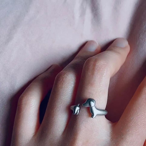 Small design cute matte universal ring