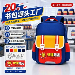 幼儿培训班印图广告书包男女儿童双肩包小班中班大班早教厂家批发