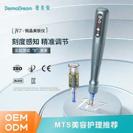 现货批发新品H7电动微晶笔 螺口mts电动微针笔脸部美容仪导入仪器