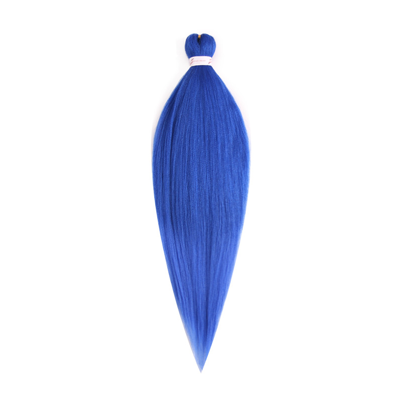 EZ Trenza PVC ignífugo a baja temperatura fibra multicolor flojo gran ganchillo de trenza fábrica de cabello recto un cabello