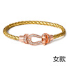 Trend bracelet, European style, micro incrustation, three colors, wholesale