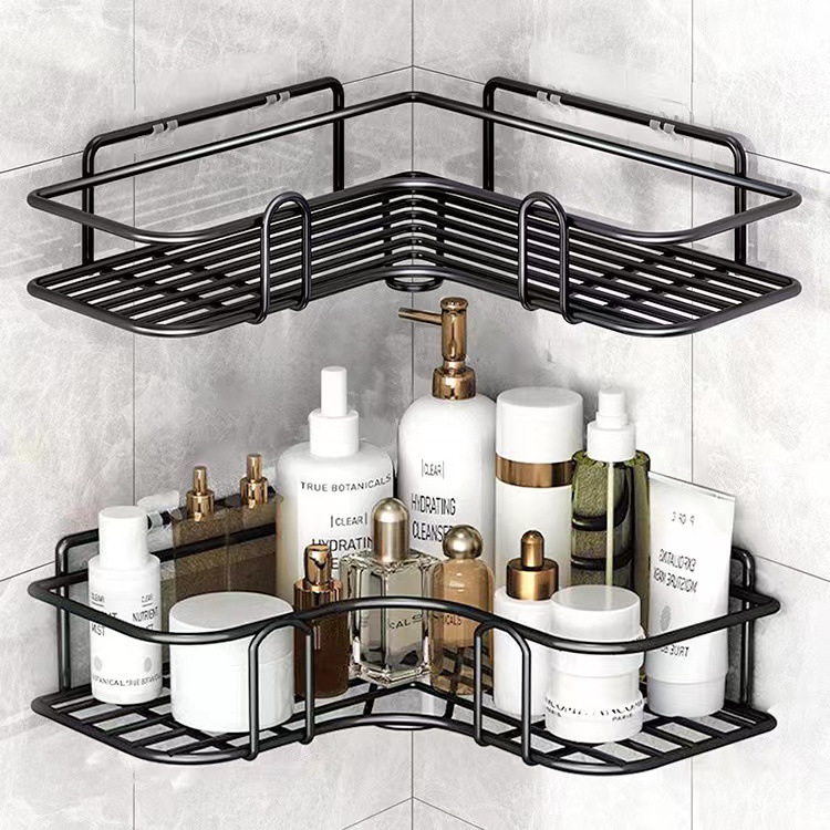 Bathroom Storage Rack bathroom bathroom washstand punch-free wall-mounted bathroom wall-mounted storage rack