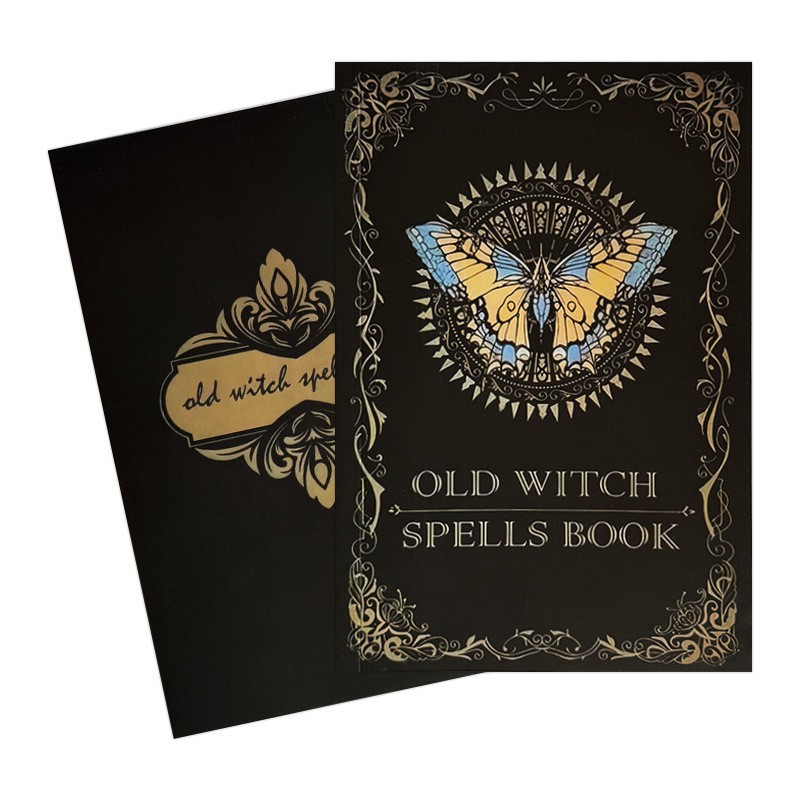 跨境TK爆款 OLD WITCH SPELLS BOOK 老巫婆女巫咒语书现货