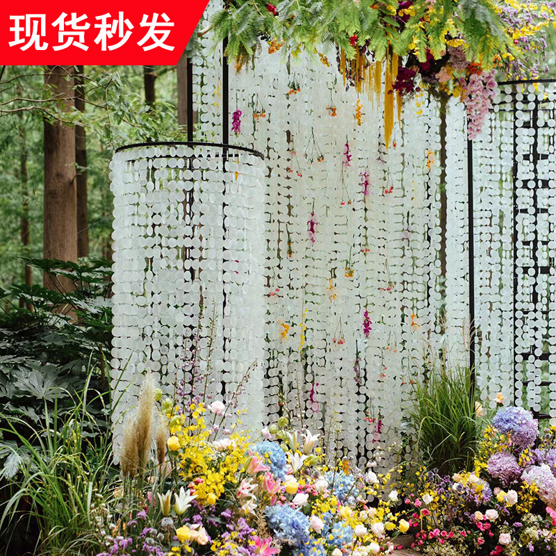 Wedding Props Mica Tablets Natural Shell Round Tablets Wedding Decoration Supplies Fritillaria Tablets Bead Curtain Wind Bell Bead String Wedding Props Mica Tablets Natural Shell Round Tablets Wedding Decoration Supplies Fritillaria Tablets Bead Curtain Wind Bell Bead String