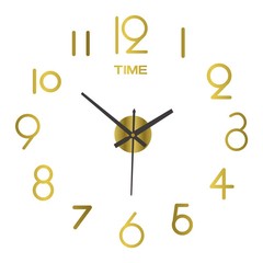 创意简约创意DIY挂钟免打孔墙贴钟表静音客厅玄关亚克力装饰壁钟