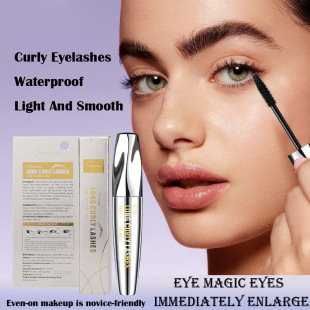 Cross-Border Exclusive Mascara for Lengthening, Curling, Volumizing, and Brightening Lashes, Easy to Apply, Waterproof, Long-Lasting, Suitable for Export