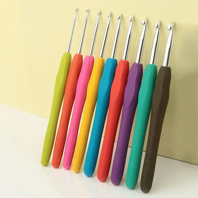 Juego completo de ganchillo, juego de herramientas de aguja de hilo de gancho, hilo de lana tejido, suéter de punto grueso, bufanda, gancho de bricolaje