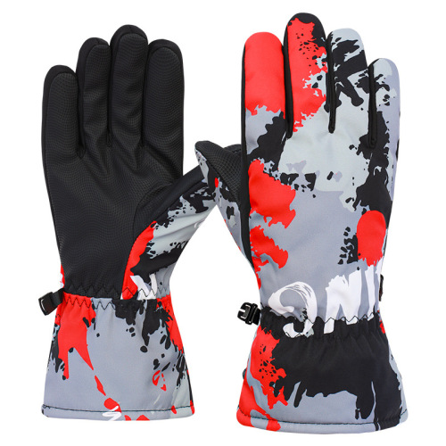 Ski gloves winter warm gloves for men and women cycling touch screen cycling outdoor sports winter plus velvet to protect against cold autumn and winter