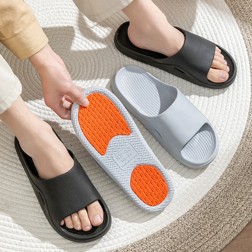  New Style EVA Thick Sole Slippers Summer Outdoor Wear Indoor Men's Cool Slippers Beach One-Piece Slippers