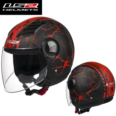 for All Seasons, Winter, 3C Certified — Motorcycle Safety Supplies - matte-blackred-crack-l