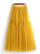 G 36251 Chiffon Pleated Skirt ���޾W��ȹ ���R�d�羳�W��