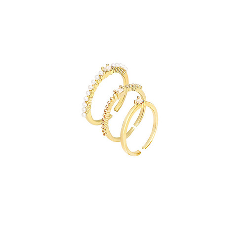 Korean Zirconia Niche Heart Ring Light Luxury High-End Plain Band Set Index Finger Ring Versatile Personality Ring Wholesale