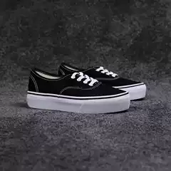 Old Skool Black and White Platform Classic Low Top Canvas Shoes Chunky Sneakers Black Men's Women's