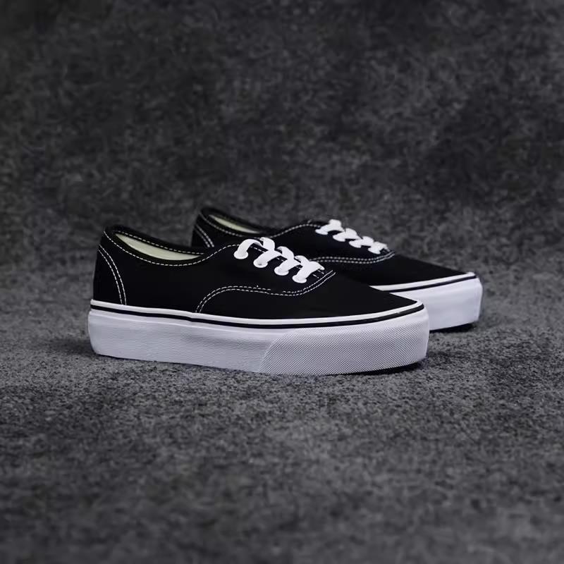 Old Skool Black and White Thick-Soled Heightening Classic Low-Top Canvas Shoes Platform Shoes Black Men's Shoes and Women's Shoes Old Skool Black and White Thick-Soled Heightening Classic Low-Top Canvas Shoes Platform Shoes Black Men's Shoes and Women's Shoes