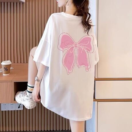 短袖t恤女200斤特大码女装宽松300斤胖mm加肥加大半袖上衣夏装240