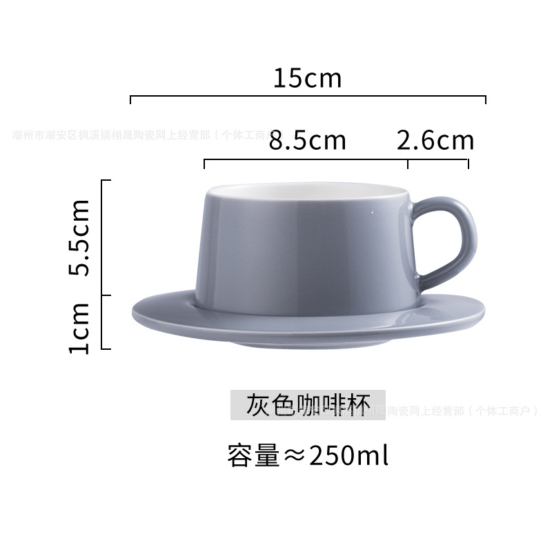 Tazas de café nórdicas, platos de té de la tarde, tazas de café cerámicas, tazas de latte, tazas de té negro, tazas de agua de oficina