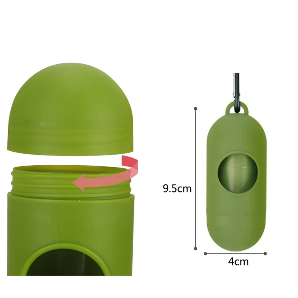 Bolsa de basura para mascotas desechable portátil degradable dispensador de bolsa de basura para mascotas Pingüino cápsula píldora Tipo de cáscara de huevo