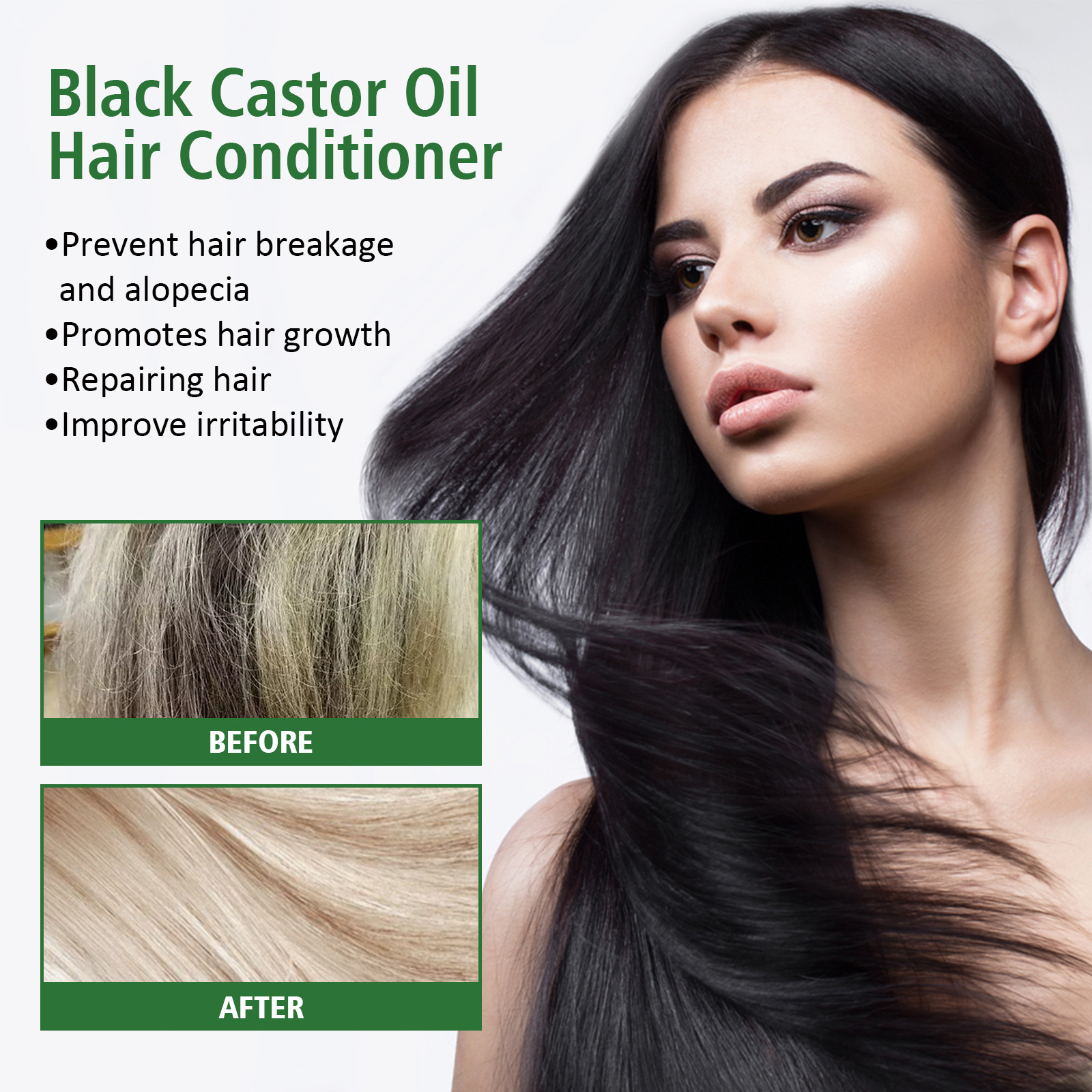 EELHOE Black Castor Conditioner Herstelt beschadigd haar als gevolg van verven en permanenten, hydrateert de hoofdhuid, maakt het haar glad en glanst_voghion.com