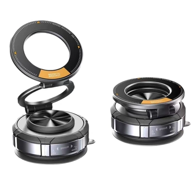 alloy vacuum strong magnetic suction: Car phone holder