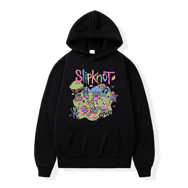 Slipknot Band Graffiti Style 2023 New Autumn and Winter Foreign Trade Men's Casual Thick Sweatshirt Hoodie