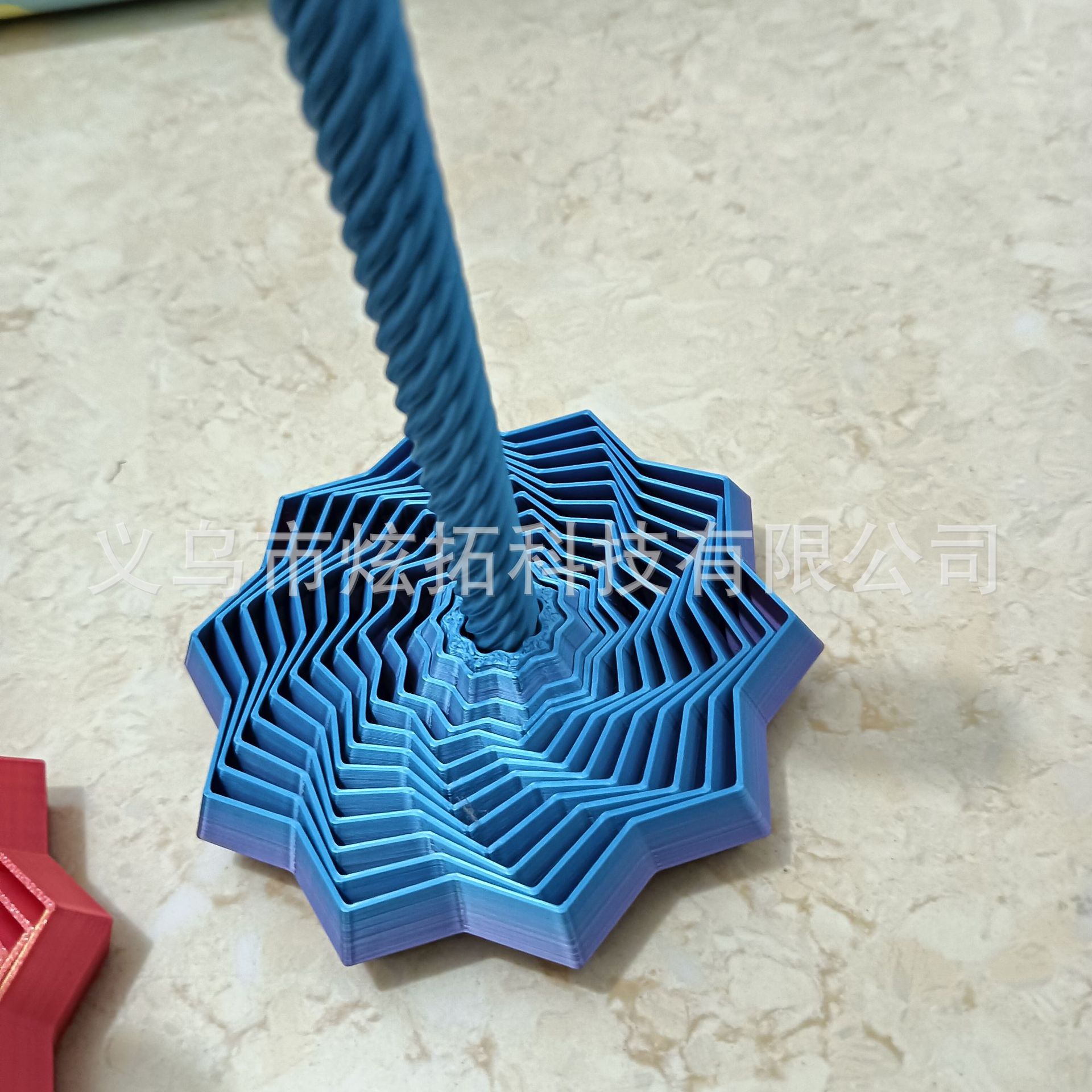 Impresión 3D descomprimida estrella ilusión óptica plegable juguete de puzzle infantil poligonal torre de rábanos espiral mesa tridimensional image 21