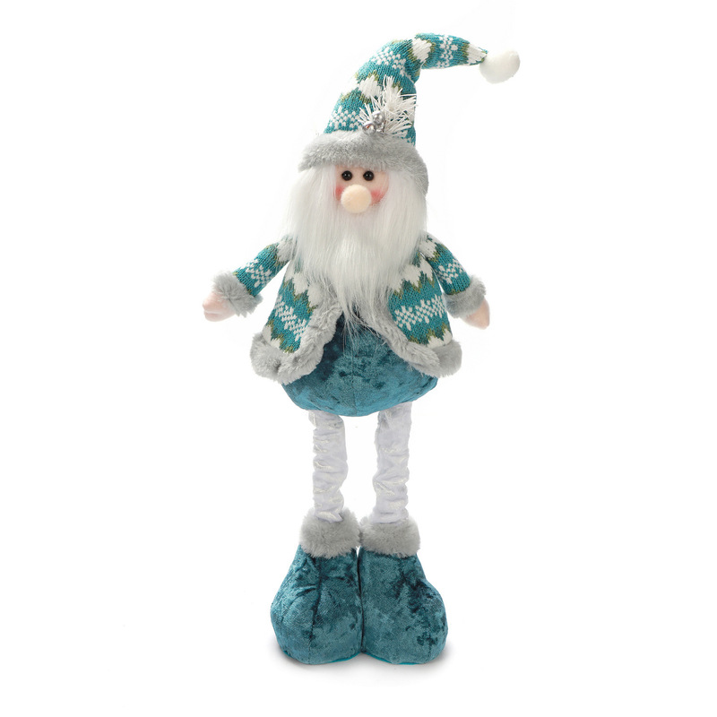 ブルー人形クリスマス装飾格納式サンタクロース雪だるまヘラジカクリスマス人形装飾装飾品卸売|undefined