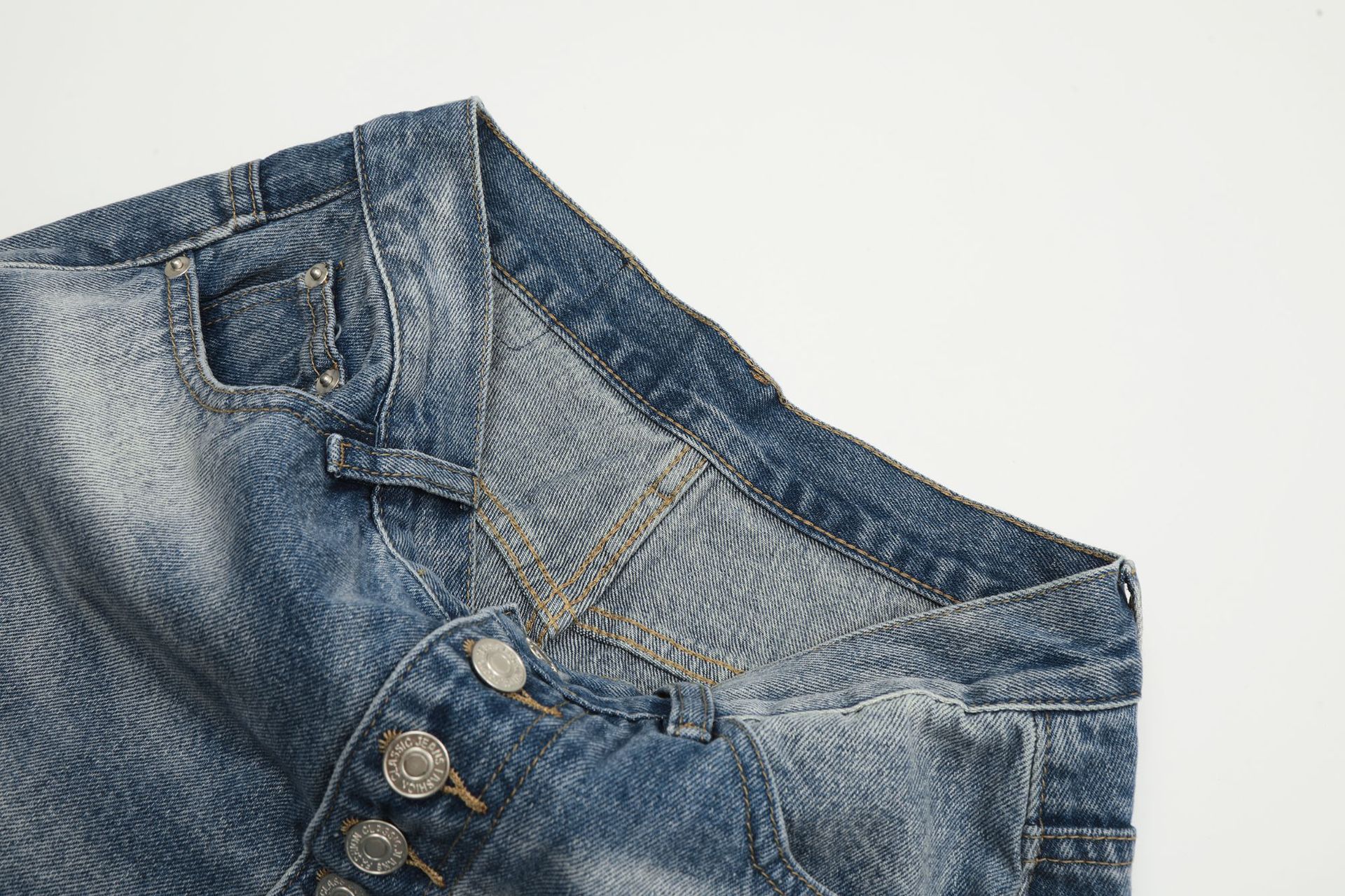 Herren Jeans Mit Weitem Bein Und Stacked Effekt Loose Fit_voghion.com